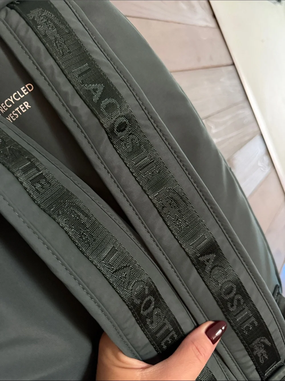 Lacoste streamlined backpack